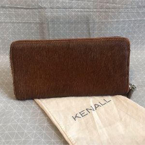 NWOT Kenall Buenos Aires Vaquita Hair on Calf Skin Zip Wallet